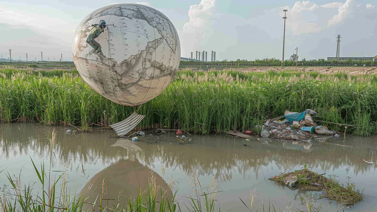 Corea del Norte Utiliza Globos llenos de Basura como 'Terrorismo Suave', Informa el CSIS