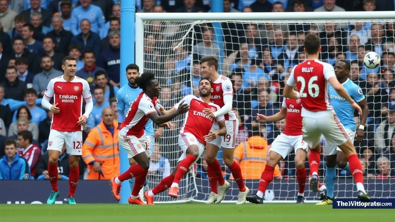 Arsenal vence a Manchester City 2-1 y lidera la Premier League